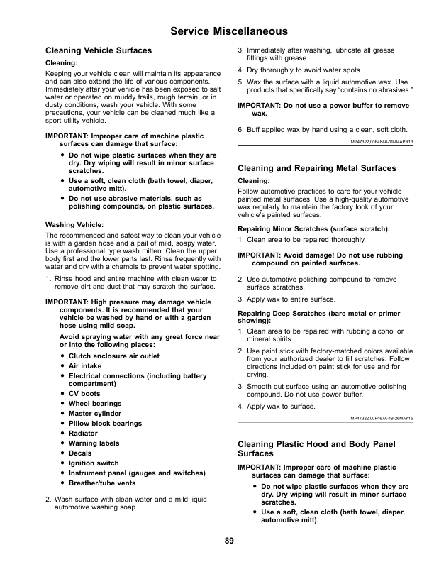 John Deere XUV835E, XUV835M, XUV835R Gator Utility Vehicle Operator's Manual (OMUC13636) - Image 3