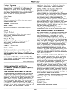 Alternative view of John Deere XUV855E, XUV855M Gator Utility Vehicle Operator's Manual (OMUC14273)