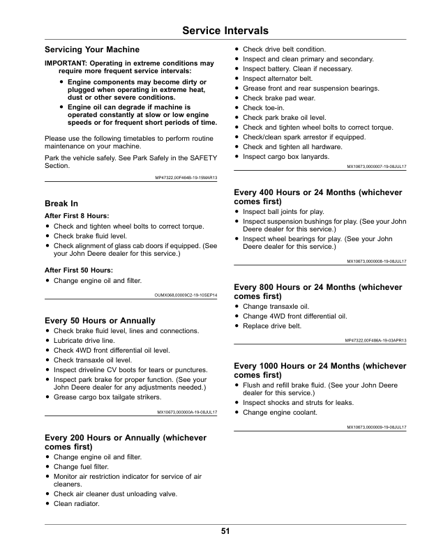 John Deere XUV855E, XUV855M Gator Utility Vehicle Operator's Manual (OMUC14273) - Image 3