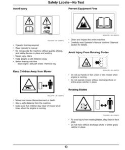 Alternative view of John Deere Z900B, Z900M, Z900R ZTrak Pro Series Gas (North America) (040001-) Operator's Manual (OMUC15068E)