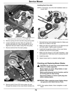 Alternative view of John Deere Z900B, Z900M, Z900R ZTrak Pro Series Gas (North America) (030001-) Operator's Manual (OMUC15069E)