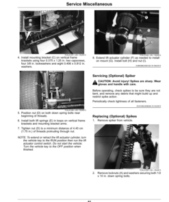 Alternative view of John Deere 1200A Bunker Rake (North American) Operator's Manual (OMUC15416)