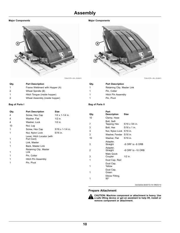 John Deere TC125Turf Collection System (North American) Operator's Manual (OMUC15482) - Image 2