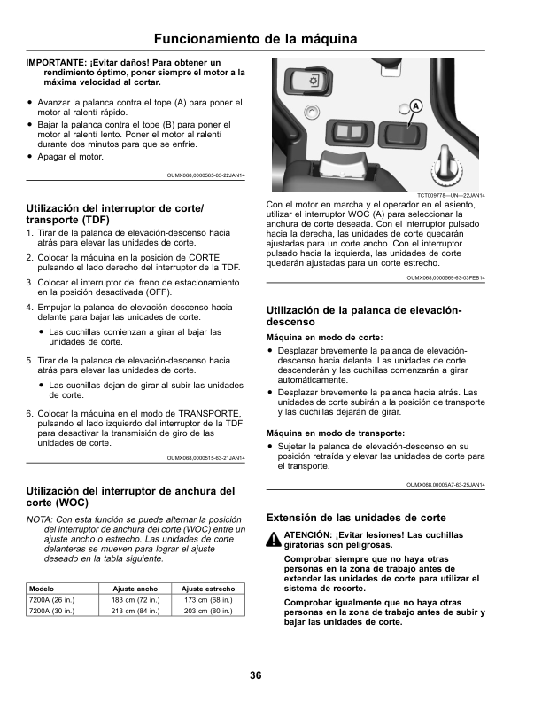 John Deere 7200A PrecisionCut Trim, Surrounds Mower (050001-060000) (North American) Operator's Manual (OMUC15640) - Image 2