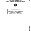 John Deere 7500A, 7700A, 8700A, 8900A PrecisionCut Fairway Mowers, 8800A TerrainCut Rough Mower (Export Edition) Operator's Manual (OMUC15669)