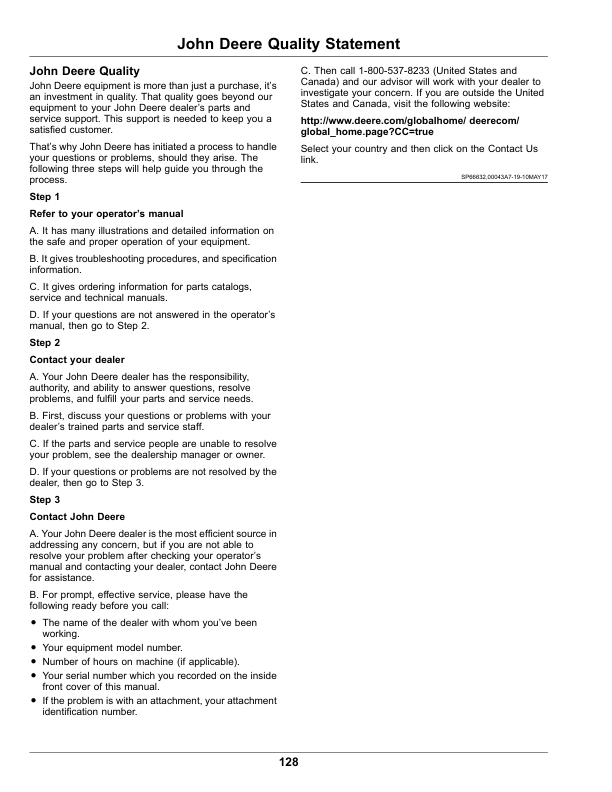 John Deere 7500A, 7700A, 8700A, 8900A PrecisionCut Fairway Mowers, 8800A TerrainCut Rough Mower (Export Edition) Operator's Manual (OMUC15669) - Image 2