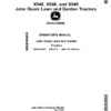 John Deere X940, X948, X949 Lawn, Garden Tractors (Export Edition) (060001-070000) Operator's Manual (OMUC16262)