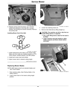 Alternative view of John Deere 636M, 648M, 652M QuikTrak Mowers (North America) (060001-) Operator's Manual (OMUC16485E)