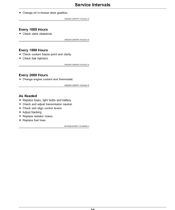 Alternative view of John Deere Z997R ZTrak Max-Frame (Yanmar 3TNV82A Diesel Engine) (050001-) Operator's Manual (OMUC16698)