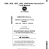 John Deere 1550, 1570, 1575, 1580 & 1585 TerrainCut Front Mowers (North America) (040001-050000) Operator's Manual (OMUC17026E)