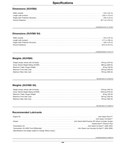 Alternative view of John Deere XUV560E & XUV560E S4 Gator Utility Vehicles Operator's Manual (OMUC17057)