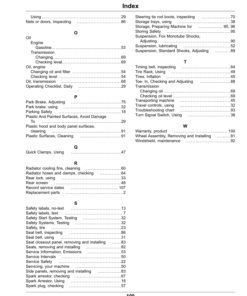 Alternative view of John Deere XUV590E, XUV590M & XUV590E S4, XUV590M S4 Gator Utility Vehicles Operator's Manual (OMUC17100)