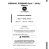 John Deere RSX860E & RSX860M Gator Utility Vehicles Operator's Manual (OMUC17119)