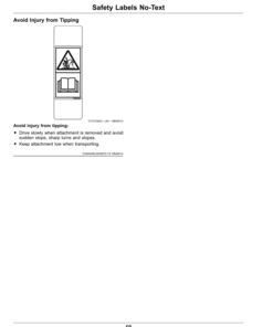 Alternative view of John Deere 1550, 1570, 1575, 1580 & 1585 TerrainCut Front Mowers Operator's Manual (OMUC17206)