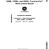 John Deere 180SL, 220SL, 260SL PrecisionCut Walk Greens Mowers Operator's Manual (OMUC17236)