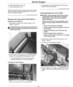 Alternative view of John Deere 1550, 1570, 1575, 1580, 1585 Series TerrainCut Front Mowers (050001-070000) Operator's Manual (OMUC17865E)