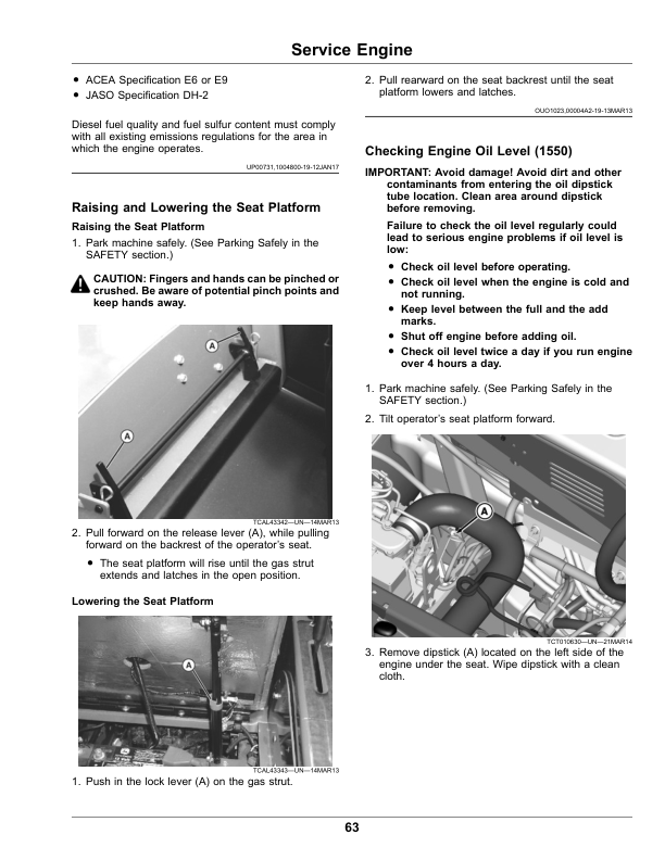 John Deere 1550, 1570, 1575, 1580, 1585 Series TerrainCut Front Mowers (050001-070000) Operator's Manual (OMUC17865E) - Image 2