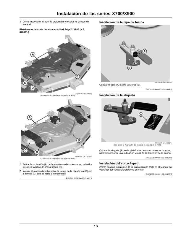 John Deere MulchControl for 48 Inch, 54 Inch, 60Inch Edge High Capacity, High Capacity PRO Mower Decks (Worldwide Edition) Operator's Manual (OMUC18056) - Image 2