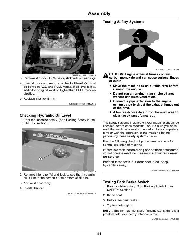 John Deere 1200H Bunker Rake Operator's Manual (OMUC18296) - Image 2
