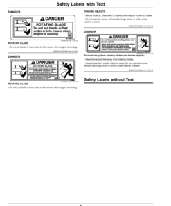 Alternative view of John Deere 54 & 60 Inch High Capacity Mower Decks forX700 Series Operator's Manual (OMUC18985)