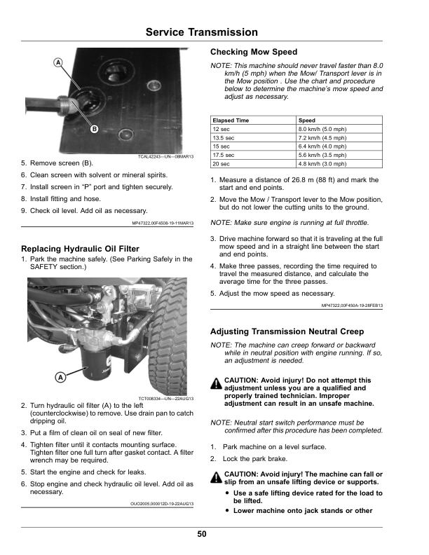 John Deere 2653B PrecisionCut Trim, Surrounds Mower (120001-) Operator's Manual (OMUC19494) - Image 2