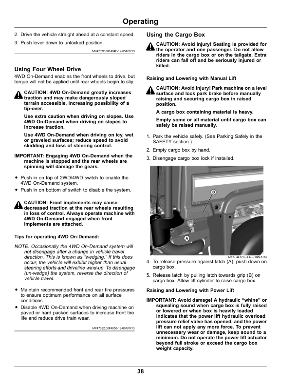 John Deere XUV855M S4 Gator Utility Vehicles Operator's Manual (OMUC19618) - Image 2