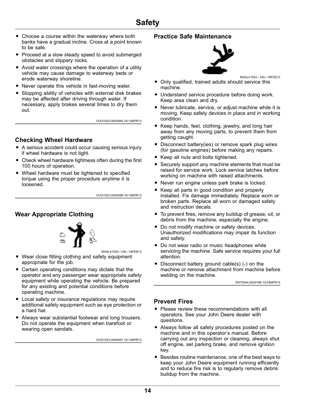 John Deere M-Gator A1 Utility Vehicles Operator's Manual (OMUC19710) - Image 2
