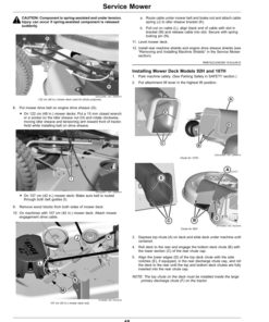 Alternative view of John Deere 92H, 107H & 107S Lawn Tractors Operator's Manual (OMUC19966)