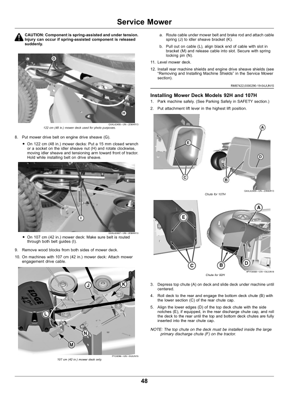 John Deere 92H, 107H & 107S Lawn Tractors Operator's Manual (OMUC19966) - Image 2