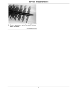 Alternative view of John Deere 1200A Bunker Rakes Operator's Manual (OMUC20213)