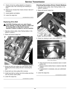 Alternative view of John Deere TX Turf Gator Utility Vehicles (FJ400 Kawasaki Gas Engine) Operator's Manual (OMUC20368)