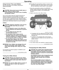 Alternative view of John Deere TE Gator Utility Vehicles Operator's Manual (OMUC20369)