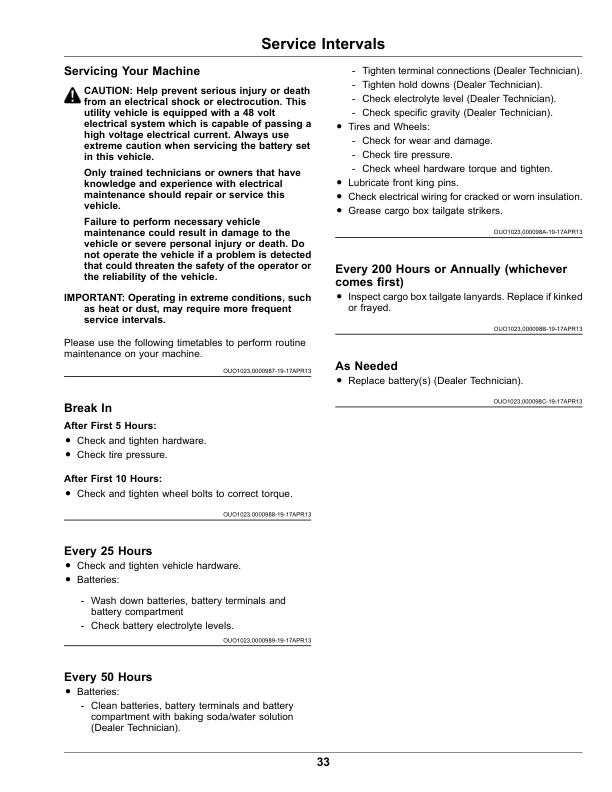 John Deere TE Gator Utility Vehicle (Export Edition) Operator's Manual (OMUC20378) - Image 2