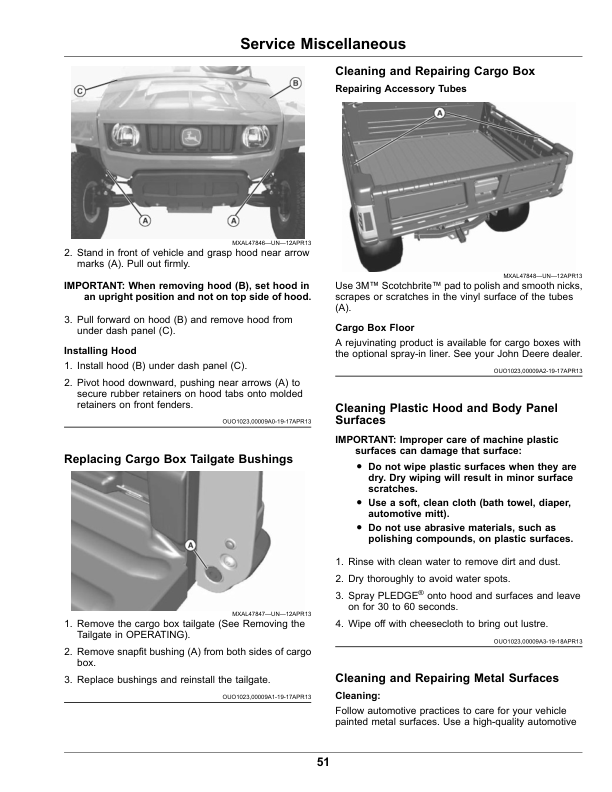John Deere TE Gator Utility Vehicle (Export Edition) Operator's Manual (OMUC20378) - Image 3