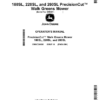 John Deere 180SL, 220SL, 260SL PrecisionCut Walk Greens Mower Operator's Manual (OMUC20606)