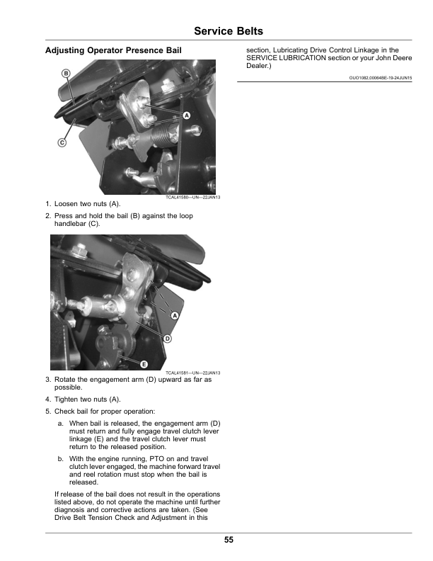 John Deere 180 E-Cut, 220 E-Cut Hybrid Walk Greens Mower Operator's Manual (OMUC20613) - Image 2