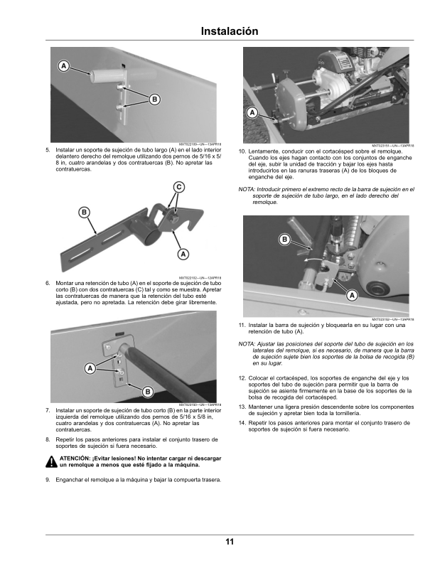 John Deere Walk Greens Mower Trailer (North American) Operator's Manual (OMUC20736) - Image 2