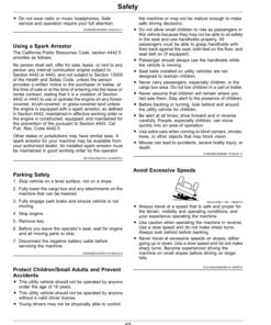 Alternative view of John Deere TS Gator Utility Vehicles Operator's Manual (OMUC21267)