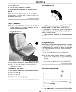 Alternative view of John Deere TX Turf Gator Utility Vehicles (Kawasaki FJ400 Gas Engine) Operator's Manual (OMUC21271)