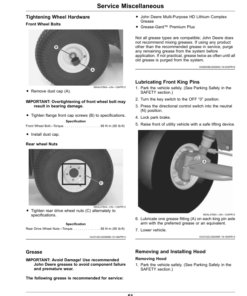 Alternative view of John Deere TE Gator Utility Vehicles Operator's Manual (OMUC21274)