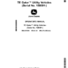 John Deere TE Gator Utility Vehicles (Serial No. 150001-) (Export Edition) Operator's Manual (OMUC21290)