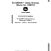 John Deere TX GATOR Utility Vehicles (Serial No. 150001-) (Export Edition) Operator's Manual (OMUC21292)