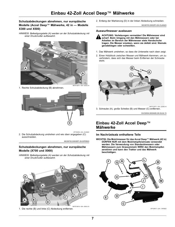 John Deere MulchControl For 42 Inch, 48 Inch, 54 Inch Accel Deep Mower Decks (June 2020-) (Worldwide Edition) Operator's Manual (OMUC22011) - Image 3