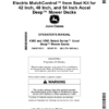 John Deere Electric MulchControl from Seat Kit for 42 Inch, 48 Inch, 54 Inch Accel Deep Mower Decks (North American) Operator's Manual (OMUC22012)