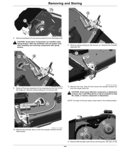 Alternative view of John Deere Electric MulchControl from Seat Kit for 42 Inch, 48 Inch, 54 Inch Accel Deep Mower Decks (North American) Operator's Manual (OMUC22012)