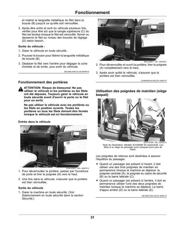John Deere XUV590M, XUV590M S4 Gator Utility Vehicles (Serial No. 030001-) (Export Edition) Operator's Manual (OMUC22064) - Image 2