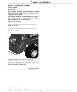 Alternative view of John Deere Z994R ZTrak Pro Series Mower (030001-) Operator's Manual (OMUC22306)