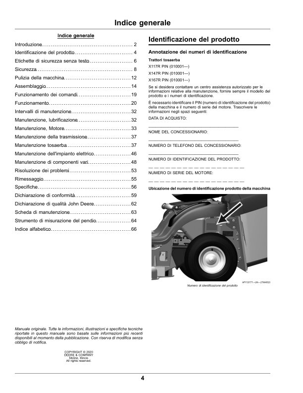John Deere X117R, X147R, X167R Lawn Tractors (Export Edition)(010001-) Operator's Manual (OMUC22606) - Image 4
