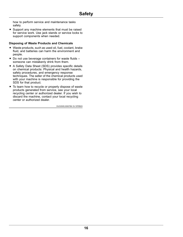 John Deere S220, S240 Riding Lawn Tractor Operator's Manual (OMUC22638) - Image 2