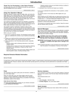 Alternative view of John Deere S100, S110, S120, S130, S140, S160, S170, S180 Tractors (010001-200000) Operator's Manual (OMUC22642)